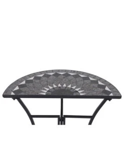 Siena Garden Mosaiktisch Como Halbrund, Ca. B35/H71/T70 Cm -Garten Und Außenbereich 4498796 WE DE 001 TischComoH71cm
