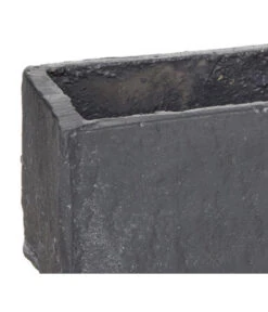 Dehner Zement-Jardiniere Slate, Rechteckig, Grau -Garten Und Außenbereich 5056221 PR DE 011 ArdezzaSandZementPflanzgefaessBlumenkastenGrauJardiniereSlate18Cm