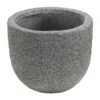 Dehner Leichtbeton-Topf Rock, Rund, Grau