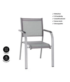 Dehner Balkon-Stapelstuhl Dallas -Garten Und Außenbereich 5302070 WE IG 001 DehnerBalkon StapelstuhlDallas