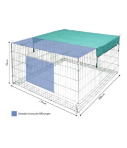 Kerbl Freigehege Mit Ausbruchsperre Für Kaninchen, Ca. B230/H70/T115 Cm 6 Kerbl Freigehege Mit Ausbruchsperre Für Kaninchen, Ca. B230/H70/T115 Cm -Garten Und Außenbereich 5337092 WE BG 001 KerblFreilaufgehegeAusbruchsperre