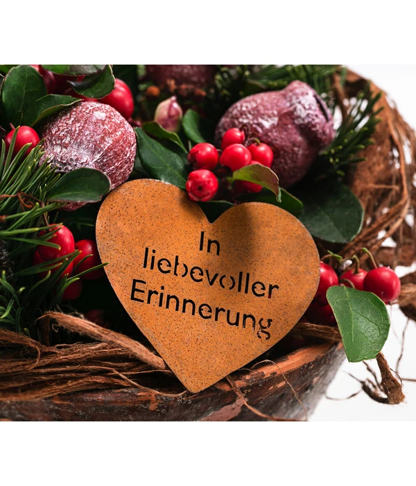 Grabgesteck In Liebe, Rund, Ø20/H20 Cm 3 Grabgesteck In Liebe, Rund, Ø20/H20 Cm – Bild 3