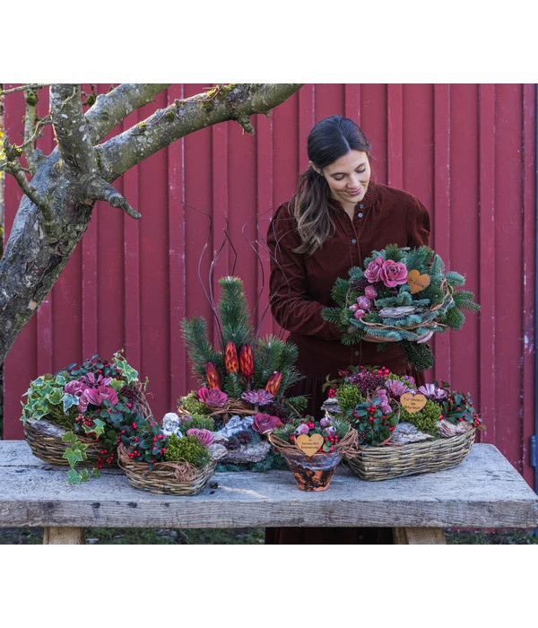 Grabgesteck In Liebe, Rund, Ø20/H20 Cm 2 Grabgesteck In Liebe, Rund, Ø20/H20 Cm – Bild 2