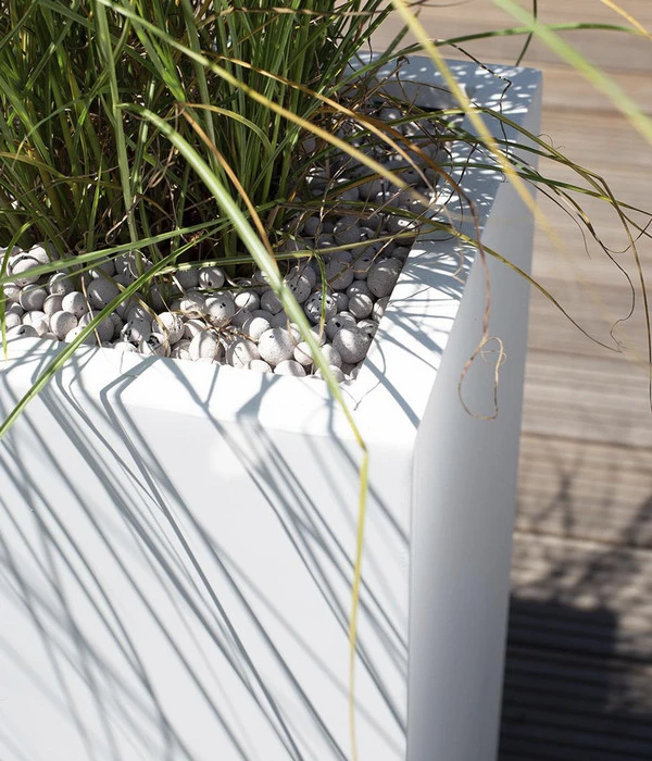 Fleur Ami Kunststoff-Säulentopf New Tribeca Block, Quadratisch, Weiß 3 Fleur Ami Kunststoff-Säulentopf New Tribeca Block, Quadratisch, Weiß – Bild 3