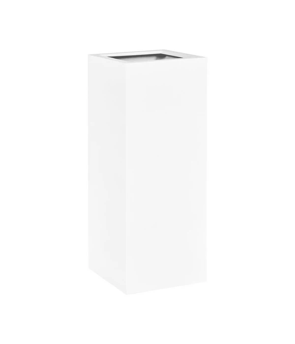 Fleur Ami Kunststoff-Säulentopf New Tribeca Block, Quadratisch, Weiß 1 Fleur Ami Kunststoff-Säulentopf New Tribeca Block, Quadratisch, Weiß