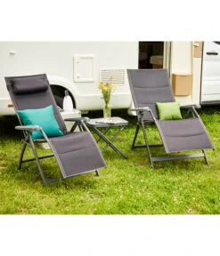 Siena Garden Camping Relaxstuhl XL Premium, Anthrazit -Garten Und Außenbereich 6603039 WE MO 001 SienaGardenCampingRelaxstuhlPremiumXLAnthrazit