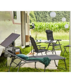 Siena Garden Campingliege Premium, Anthrazit, Ca. B69/H43/T200 Cm -Garten Und Außenbereich 6603047 WE MO 002 SienaGardenCampingliegePremiumAnthrazit