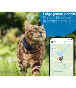 Tractive® Katzen-GPS Tracker, Blau, Ca. B2,9/T7,2 Cm -Garten Und Außenbereich 6613970 WE MO 002 tractiveGPSTrackerKatzeMidnightBlue