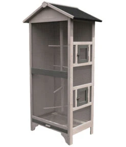 Flamingo Voliere Nevada Cottage, Hellgrau, Ca. B78/H157,5/T57 Cm