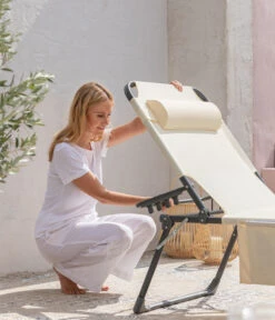 Dehner Gartenliege Mallorca, Ca. B71/H106/T227 Cm -Garten Und Außenbereich 6635163 WE DE 007 LiegeMallorcaVanilla