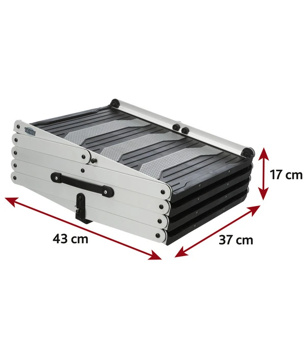 Trixie Falt-Treppe, Grau, Ca. B37/H60-70/T140-160 Cm 7 Trixie Falt-Treppe, Grau, Ca. B37/H60-70/T140-160 Cm – Bild 7