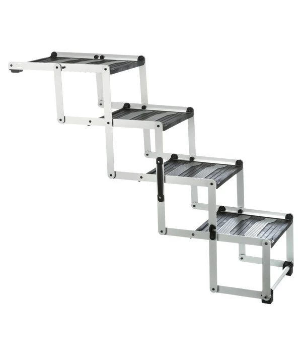 Trixie Falt-Treppe, Grau, Ca. B37/H60-70/T140-160 Cm 1 Trixie Falt-Treppe, Grau, Ca. B37/H60-70/T140-160 Cm