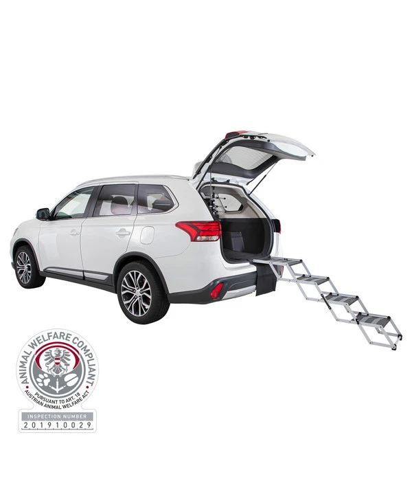 Trixie Falt-Treppe, Grau, Ca. B37/H60-70/T140-160 Cm 2 Trixie Falt-Treppe, Grau, Ca. B37/H60-70/T140-160 Cm – Bild 2