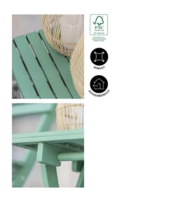 Dehner Klapphocker Stavanger, Ca. B45/H45/T42,6 Cm -Garten Und Außenbereich 6666507 WE IG 002 KlapphockerStavangerGruen