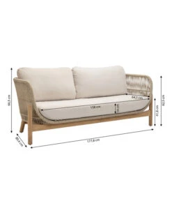 Dehner Sofa Portofino, 2-Sitzer -Garten Und Außenbereich 6667901 WE BG 001 DehnerSofaPortofino