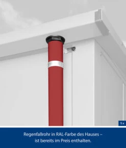 Hörmann Berry-Gerätehaus Classic-P Typ 2, Ca. B247,9/H232,3/T283,4 Cm -Garten Und Außenbereich 6669014 WE DE 003 HoermannMetallgeraetehaus