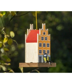 Dobar® Green Label Vogelfutterhaus Salzstraße, Orange, Ca. B19/H30/T19 Cm -Garten Und Außenbereich 6689624 WE MO 001 DobarVogelfutterhausSalzstrasse