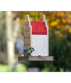 Dobar® Green Label Vogelfutterhaus Salzstraße, Orange, Ca. B19/H30/T19 Cm -Garten Und Außenbereich 6689624 WE MO 003 DobarVogelfutterhausSalzstrasse