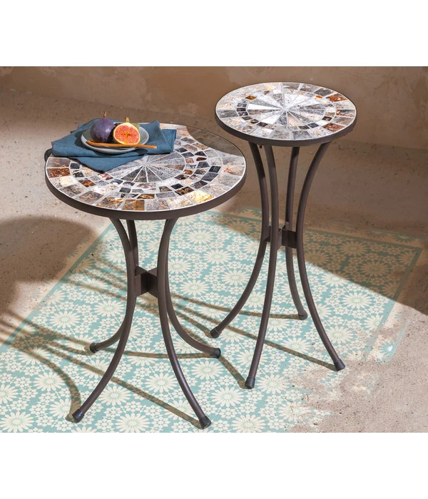 Dehner Mosaikblumenhocker Grazia 2 Dehner Mosaikblumenhocker Grazia – Bild 2