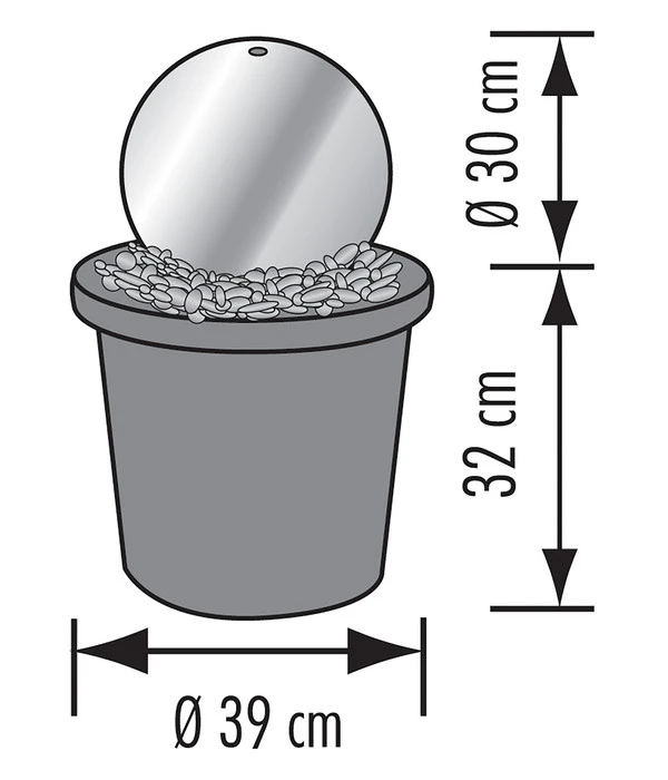 Seliger Edelstahl-Gartenbrunnen Arctic 3 Seliger Edelstahl-Gartenbrunnen Arctic – Bild 3
