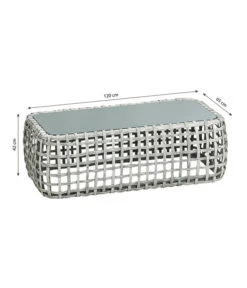 Dehner Flechtlounge Bali, 4-teilig -Garten Und Außenbereich 6705305 WE BG 001 LoungeBaliTischFinal