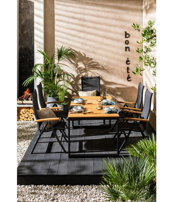 Dehner Gartentisch Chicago Wood, Ca. B180/H74/T90 Cm 4 Dehner Gartentisch Chicago Wood, Ca. B180/H74/T90 Cm – Bild 4