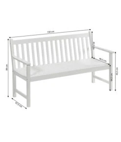 Dehner Bank Mykonos, 3-Sitzer -Garten Und Außenbereich 6713267 WE BG 001 BankMykonos3erWeiss