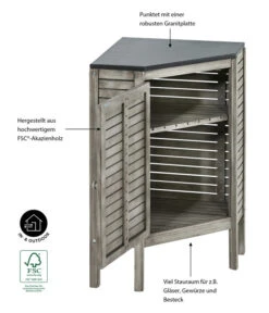 Dehner Eckschrank Southampton, Ca. B50/H90/T50 Cm -Garten Und Außenbereich 6713531 WE IG 001 EckschrankSouthamptonGrau