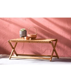 Dehner Tablett-Tisch Macao, Ca. B90/H38/T50 Cm -Garten Und Außenbereich 6713556 WE MO 001 TabletttischMacao