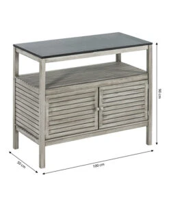 Dehner Doppelschrank Southampton, Ca. B100/H90/T50 Cm -Garten Und Außenbereich 6713705 WE BG 001 SchrankSouthampton100Grau