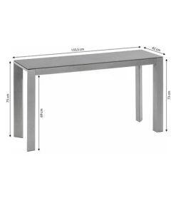 Dehner Balkontisch Chicago, Ca. B133,5/H75/T42 Cm -Garten Und Außenbereich 6734651 WE BG 001 BalkontischChicagoSchmalNE