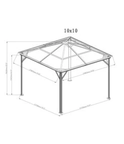 Sojag Pavillon Verona -Garten Und Außenbereich 6752679 WE FS 002 PavillonVerona