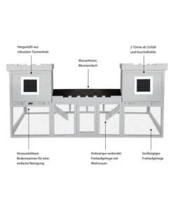 Dehner Nagerheim Happy Home Nottingham, Ca. B200/H100/T72 Cm -Garten Und Außenbereich 6767164 WE IG 003 DehnerNagerheimNottinghamMG