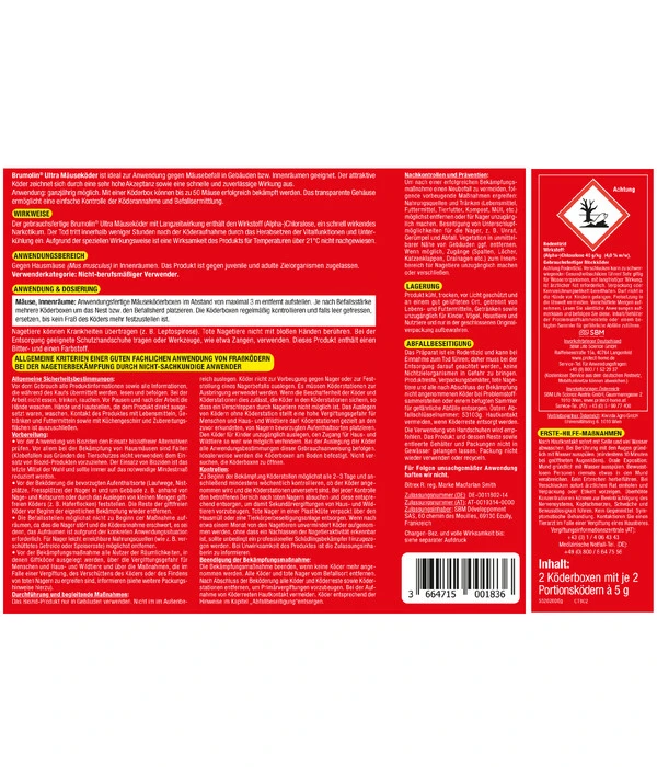 Brumolin Ultra Mäuseköder, 2er-Set 2 Brumolin Ultra Mäuseköder, 2er-Set – Bild 2