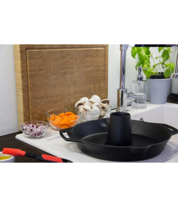 Petromax Geflügelbräter, Ca. Ø30/H10 Cm 2 Petromax Geflügelbräter, Ca. Ø30/H10 Cm – Bild 2