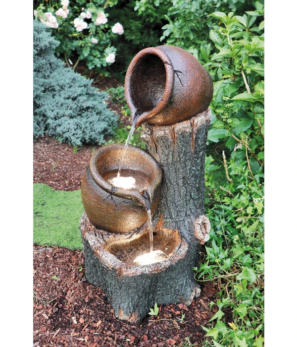 Granimex Polyresin-Gartenbrunnen Bidon 2 Granimex Polyresin-Gartenbrunnen Bidon – Bild 2