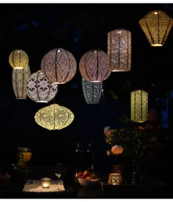 Lumiz Solar-Lampion Diamond Sashiko, Ca. Ø28/H28 Cm -Garten Und Außenbereich 6814206 WE MO 002 Solarleuchte