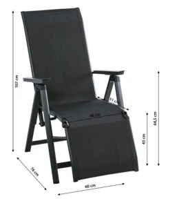 Dehner Relaxsessel Cleveland, Dunkelgrau -Garten Und Außenbereich 6894158 WE BG 001 RelaxsesselClevelandGrauNeu