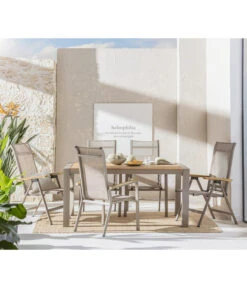 Dehner Stapelstuhl Cleveland, Hellbraun -Garten Und Außenbereich 6895387 WE MO 001 GruppeClevelandWoodNEU