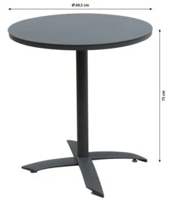 Dehner Klapptisch Riverside, Ca. Ø69,5/H75 Cm -Garten Und Außenbereich 6895411 WE BG 001 DehnerKlapptischRiversideRund