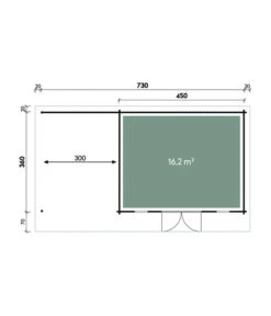 Wolff Finnhaus Gartenhaus Trondheim 70-D XL, Inkl. Lounge Links -Garten Und Außenbereich 6931612 WE DE 001 FinnhausGartenhausTrondheim70 DXLLoungelinks