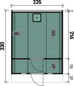 Wolff Finnhaus Saunafass 330 De Luxe Montiert, Ca. B235/H242/T330 Cm -Garten Und Außenbereich 6933980 WE DE 001 FinnhausSaunafass330