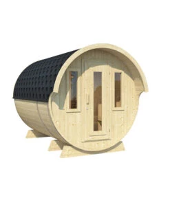 Wolff Finnhaus Saunafass 330 De Luxe Montiert, Ca. B235/H242/T330 Cm