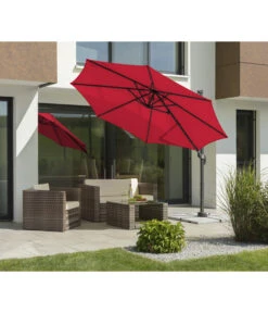 Schneider Ampelschirm Rhodos Junior, Rund, Ca. Ø300 Cm -Garten Und Außenbereich 6953574 WE MO 001 SchneiderAmpelschirmRhodosJunior300cmrot