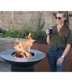 Westmann Grill, Ca. B75/H94/T75 Cm -Garten Und Außenbereich 6992549 WE MO 002 GrillMitFeuerschale