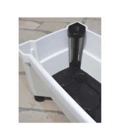 KHW Kunststoff-Pflanzkasten Calypso, Inkl. Spalier Und Rollen -Garten Und Außenbereich 967331 WE DE 001 KHWKunststoffPflanzkastenCalypsoinklSpalierundRollenweiss