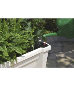 KHW Kunststoff-Pflanzkasten Calypso, Inkl. Spalier Und Rollen -Garten Und Außenbereich 967331 WE DE 002 KHWKunststoffPflanzkastenCalypsoinklSpalierundRollenweiss