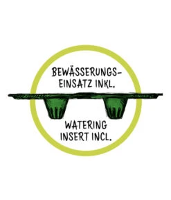 Scheurich Kunststoff-Topf Groove+, Rund, Ca. Ø28,5/H26 Cm -Garten Und Außenbereich WE DE 016 ScheurichBewaesserungseinsatz