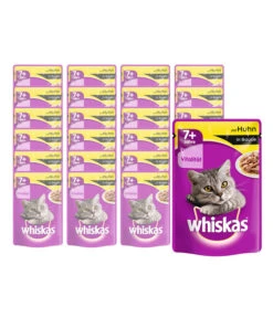 Whiskas® Nassfutter Für Katzen 7+ Huhn In Sauce, 24 X 100 G