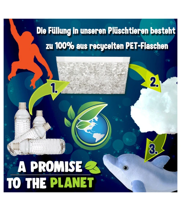 WILD REPUBLIC® Stofftier Schneeleopard, Ca. B35/H16 Cm 2 WILD REPUBLIC® Stofftier Schneeleopard, Ca. B35/H16 Cm – Bild 2